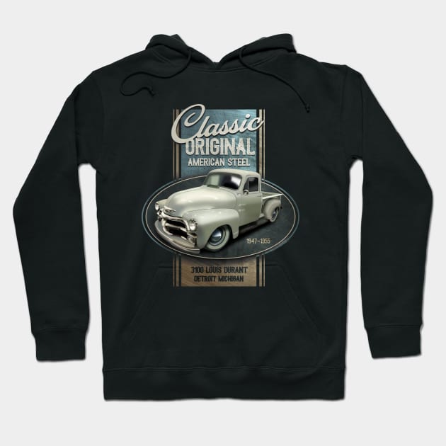 Chevy Classic American Steel Hoodie by hardtbonez